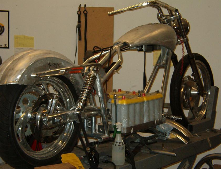 The first electric bike in progress